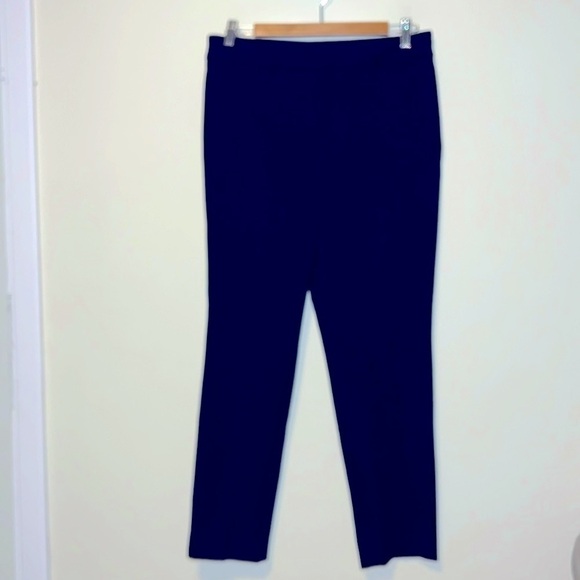 Women’s Talbots navy blue side zip pants size 8P - Picture 1 of 8